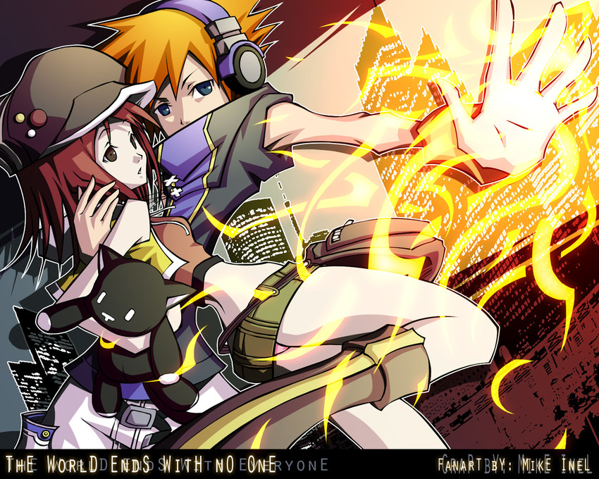 sakuraba neku, misaki shiki, and nyantan (subarashiki kono sekai) drawn by mike_inel