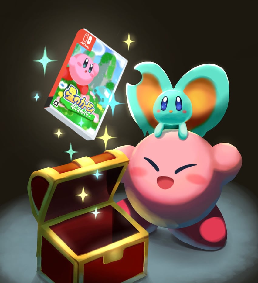 kirby and elfilin (kirby and 1 more) drawn by aruco_co