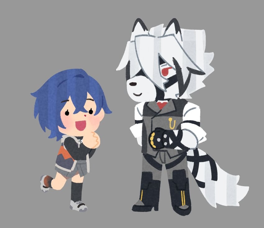 belle and von lycaon (zenless zone zero and 1 more) drawn by ccxvi_201116