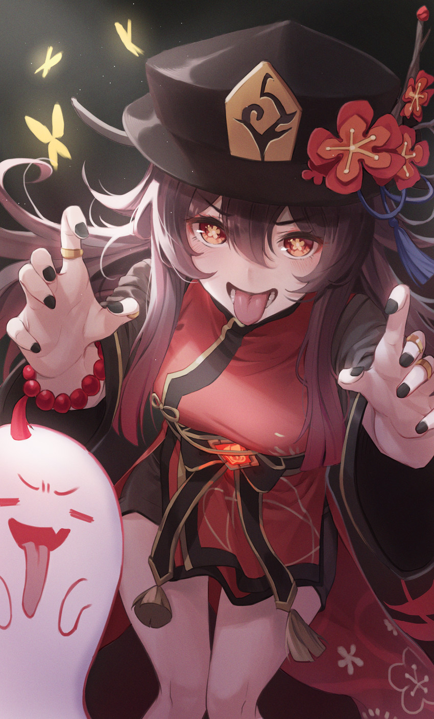 hu tao and boo tao (genshin impact) drawn by netural