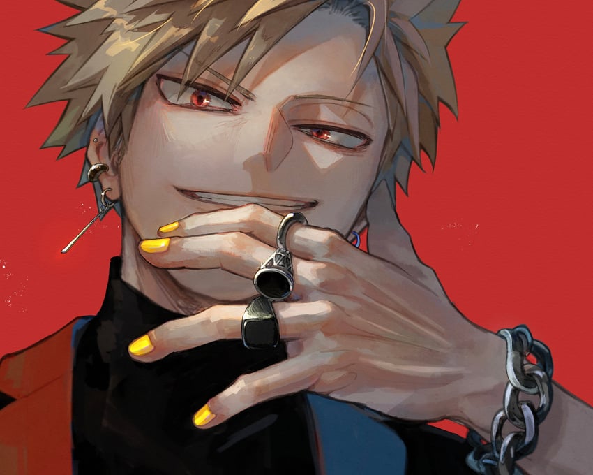 bakugou katsuki (boku no hero academia) drawn by unou_(unou_mha)