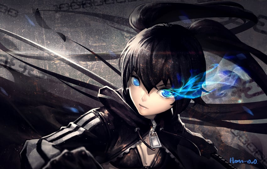 black rock shooter (black rock shooter) drawn by han-0v0