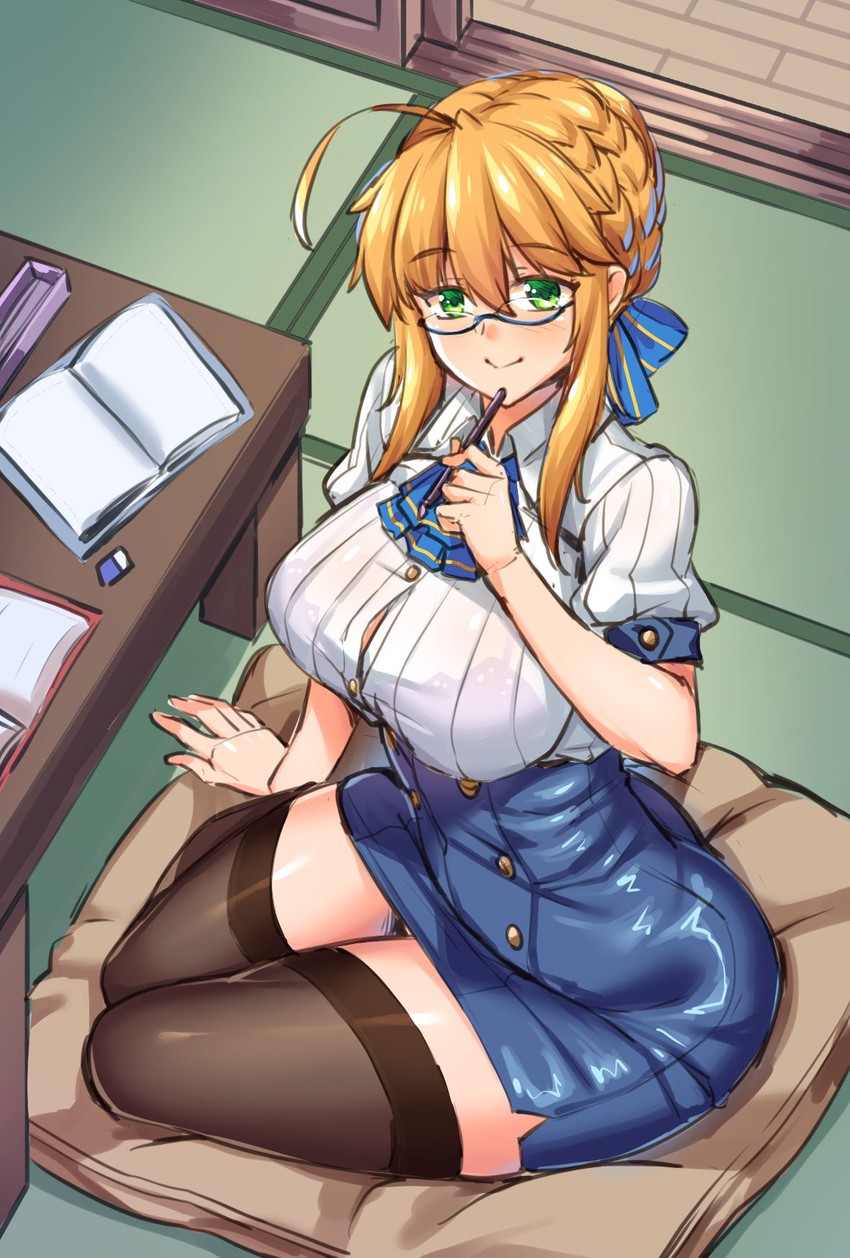 artoria pendragon (fate and 1 more) drawn by shirokuma_a