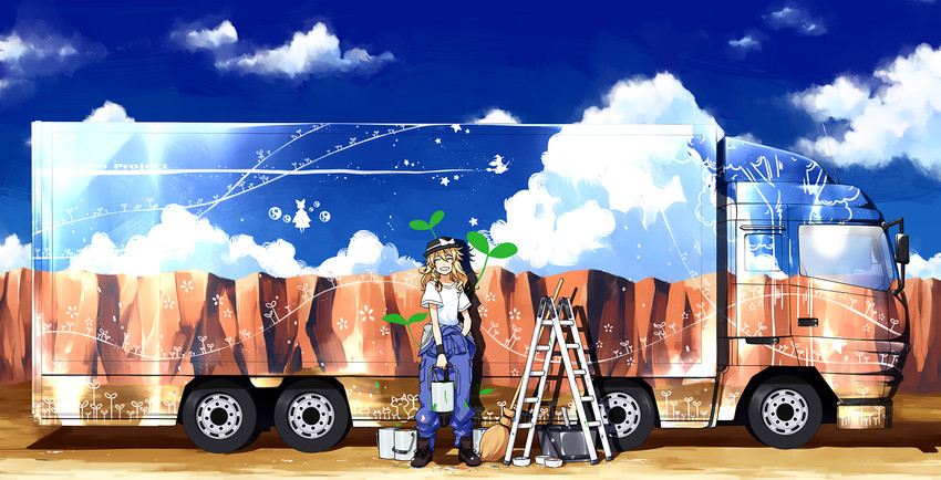 hakurei reimu and kirisame marisa (touhou) drawn by sakuraba_yuuki