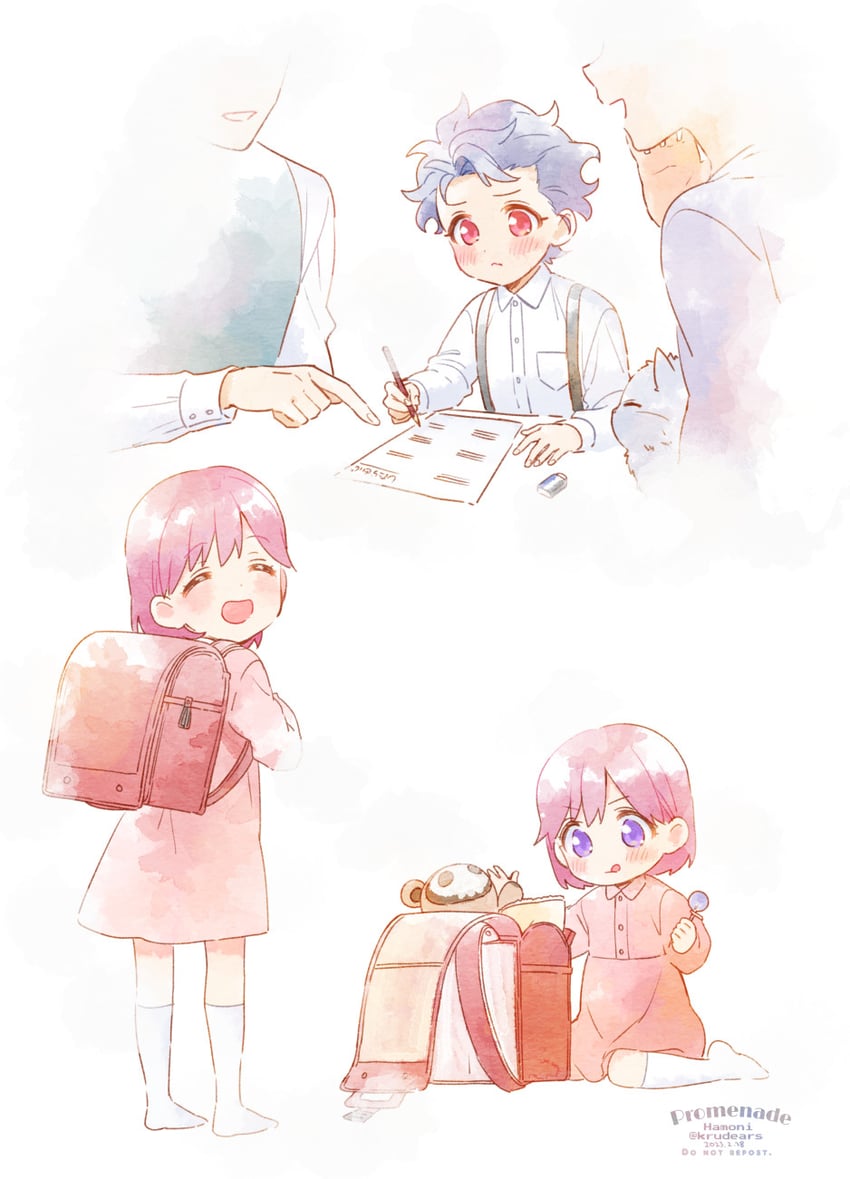 protagonist and shitara seiji (tokimeki memorial and 2 more) drawn by krudears