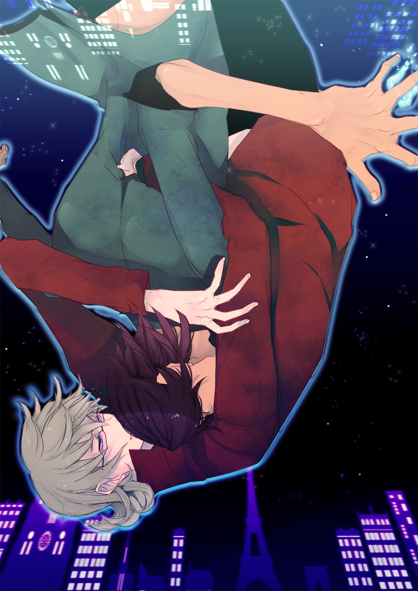 barnaby brooks jr. and kaburagi t. kotetsu (tiger & bunny) drawn by murasaki_tokage