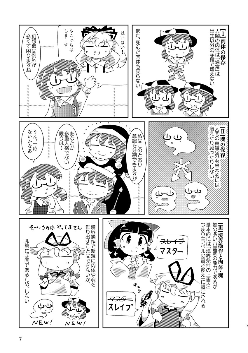 hakurei reimu, yakumo yukari, fujiwara no mokou, doremy sweet, and usami sumireko (touhou) drawn by keikou_ryuudou