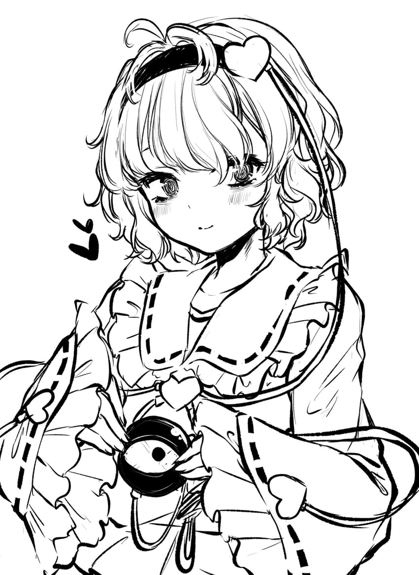 komeiji satori (touhou) drawn by yoma_(lycoris109)