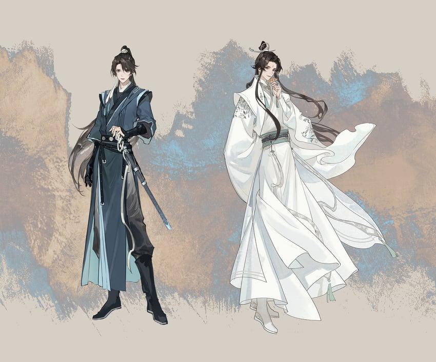 yan zhengming and cheng qian (liu yao) drawn by yuanszt-k