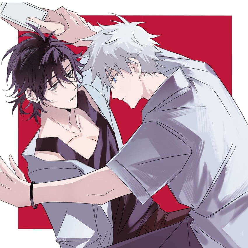 cheng xiaoshi and lu guang (shiguang dailiren) drawn by shannontay67979