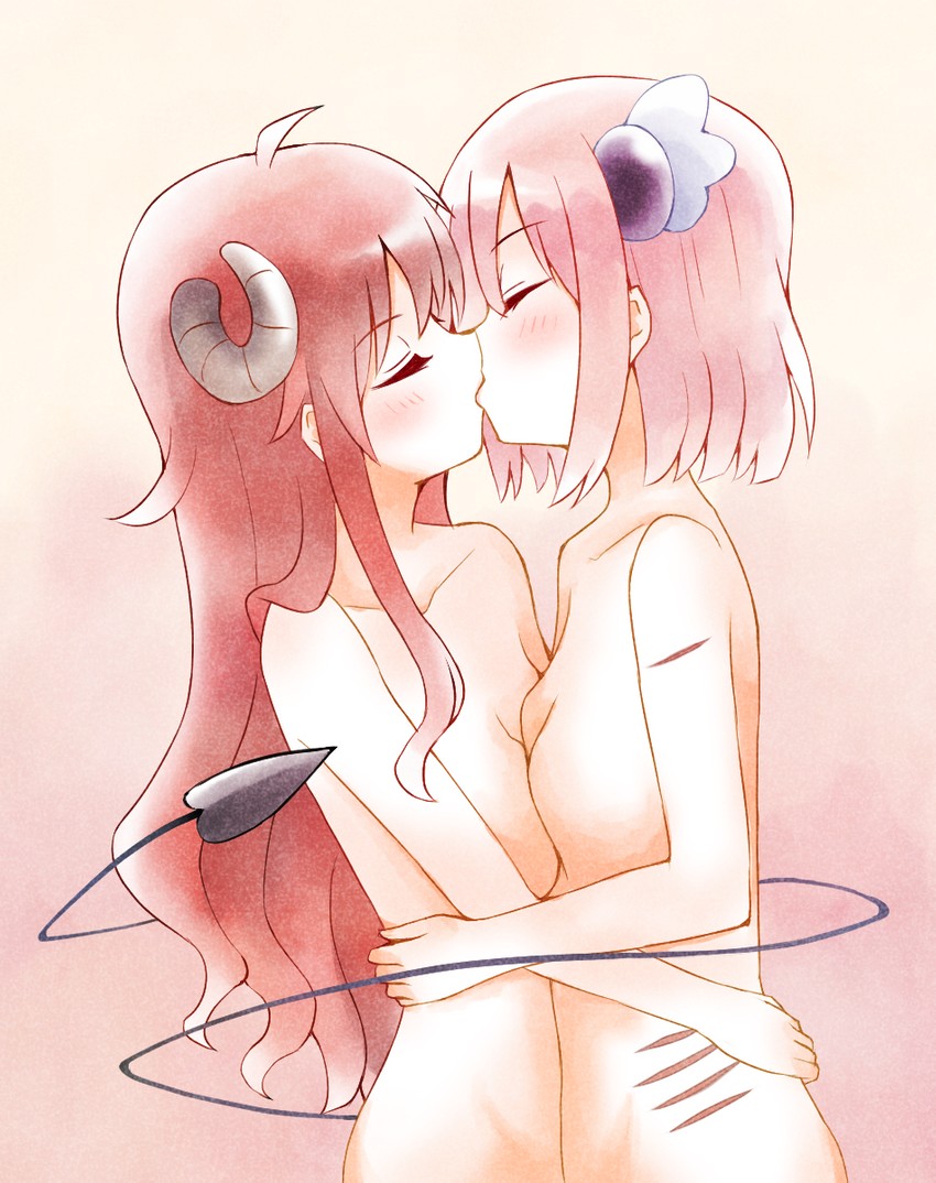 yoshida yuuko and chiyoda momo (machikado mazoku) drawn by ma_tsukasa