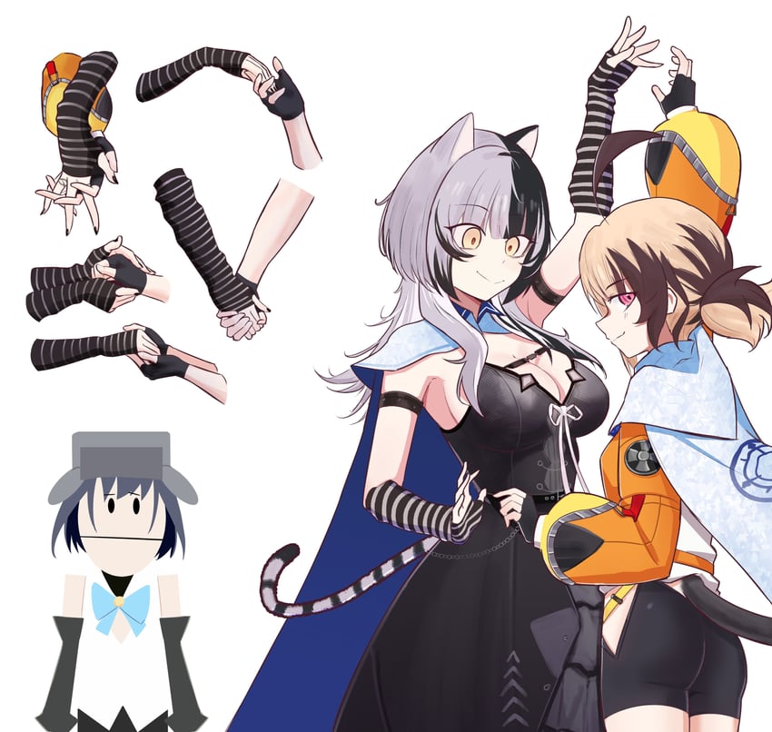 ouro kronii, shiori novella, and gigi murin (hololive and 2 more) drawn by cd_usr