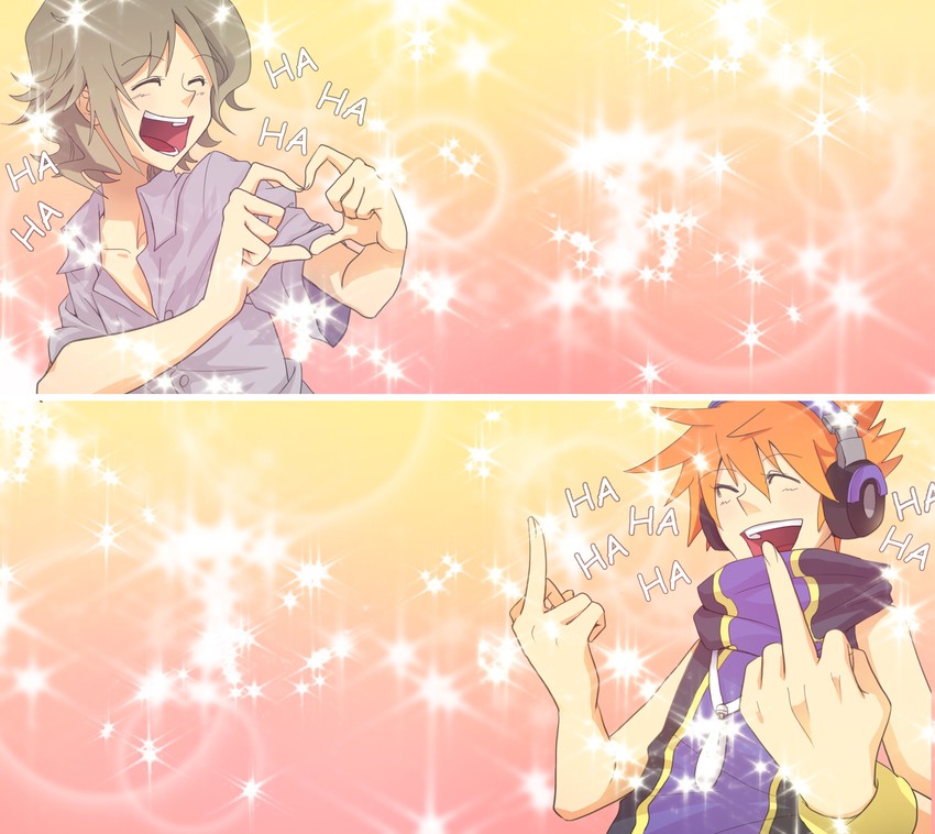 sakuraba neku and kiryu yoshiya (subarashiki kono sekai) drawn by hakei