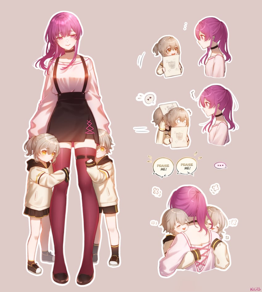 trailblazer, stelle, kafka, and caelus (honkai and 1 more) drawn by edogawa_kigoro