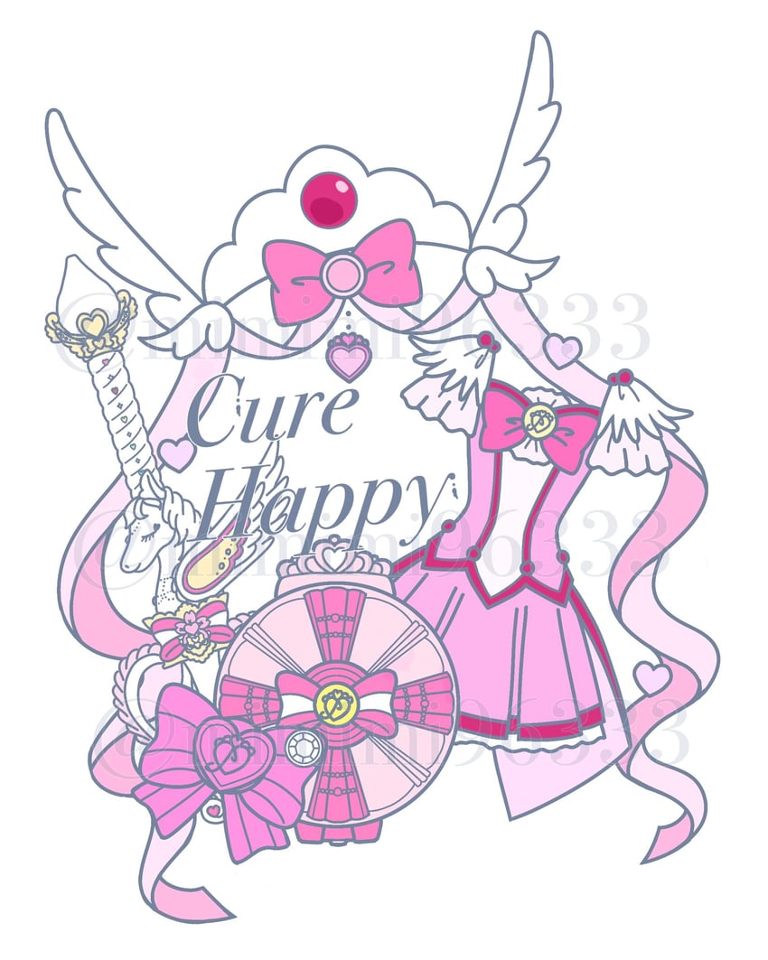 cure happy (precure and 1 more) drawn by mimimi96333