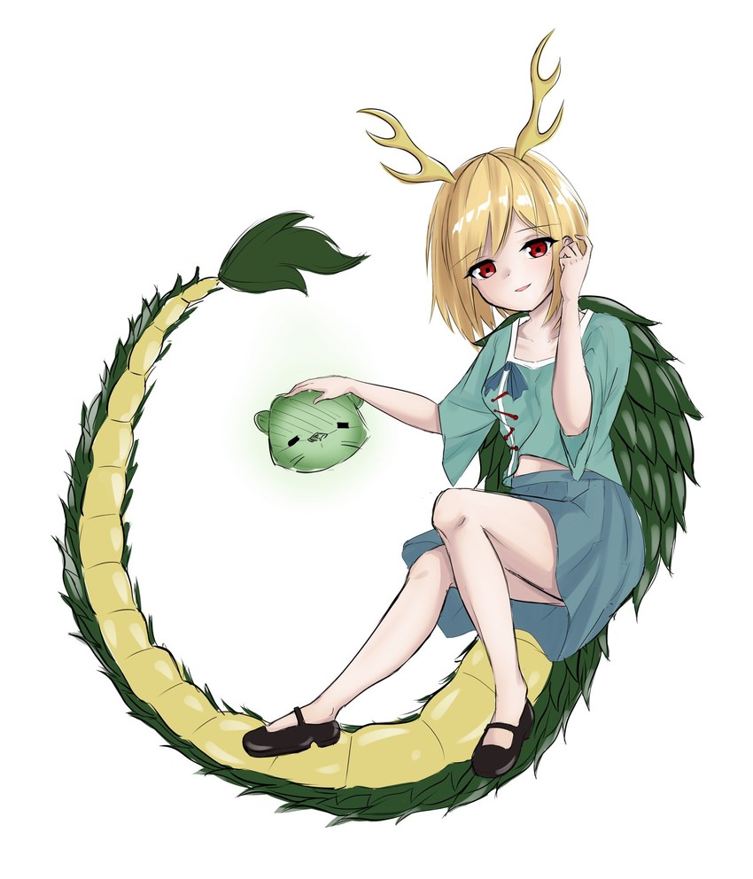 kicchou yachie and otter spirit (touhou) drawn by onikoroshi