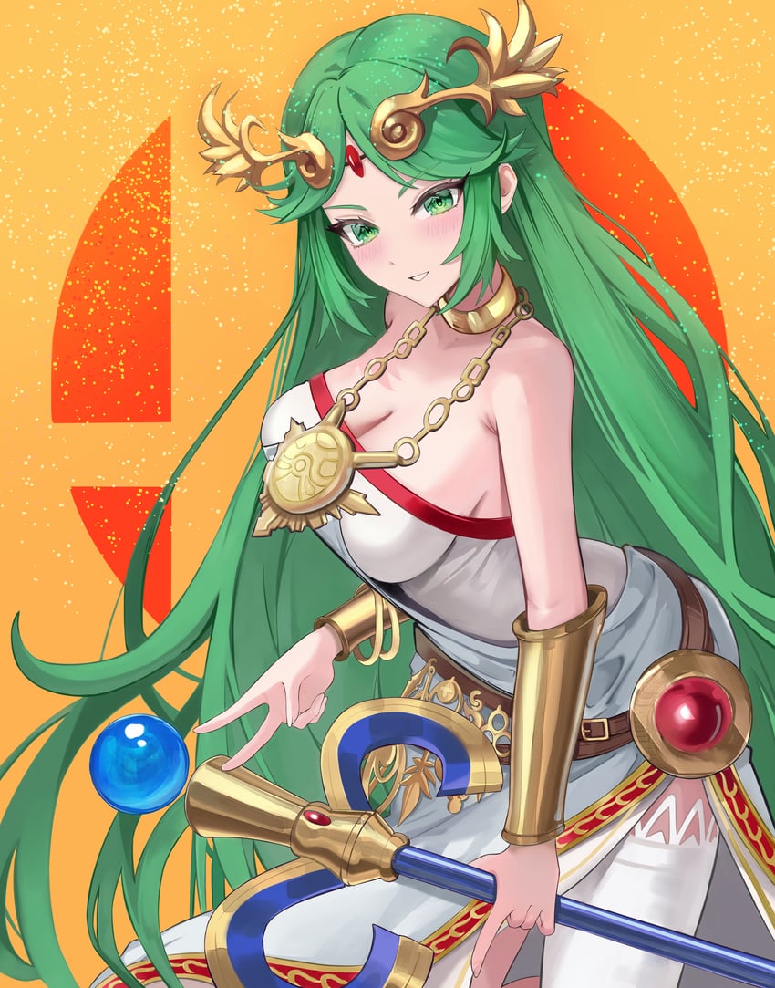 palutena (super smash bros. and 2 more) drawn by jyn_jyn