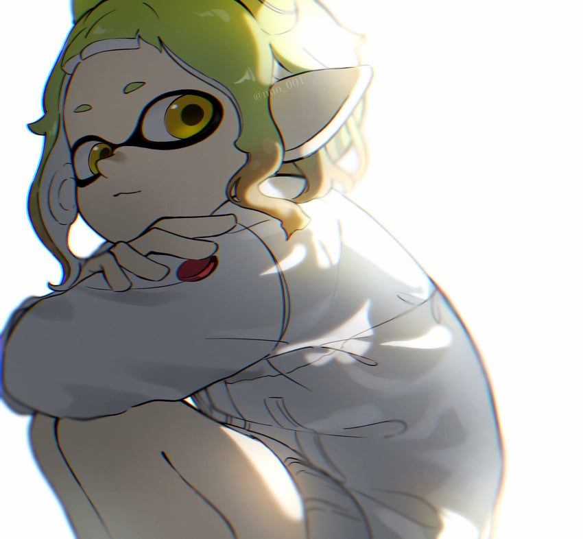 inkling player character and inkling girl (splatoon) drawn by nuo_001