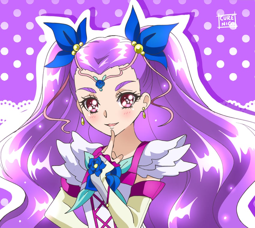 mimino kurumi and milky rose (precure and 2 more) drawn by cure_nico