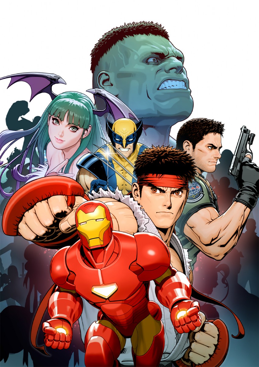 chun-li, morrigan aensland, ryu, dante, felicia, and 12 more (street fighter and 13 more) drawn by mori_toshiaki