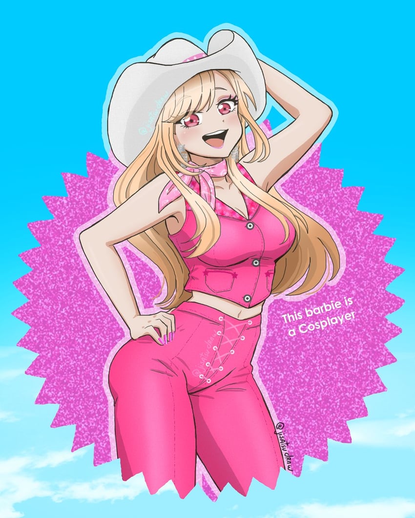 kitagawa marin and barbie (sono bisque doll wa koi wo suru) drawn by yui_(jisatsu)