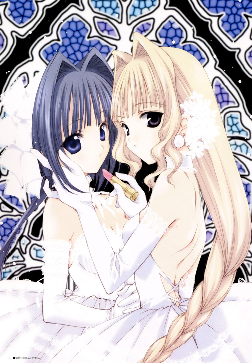 mirii oreano yakumo and yumemi naiad suhichimi ugaia (seven colors of the wind and 1 more) drawn by nanase_aoi