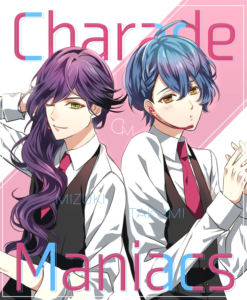 iochi mizuki and haizi takumi (charade maniacs) drawn by meko_(mekomekkome)