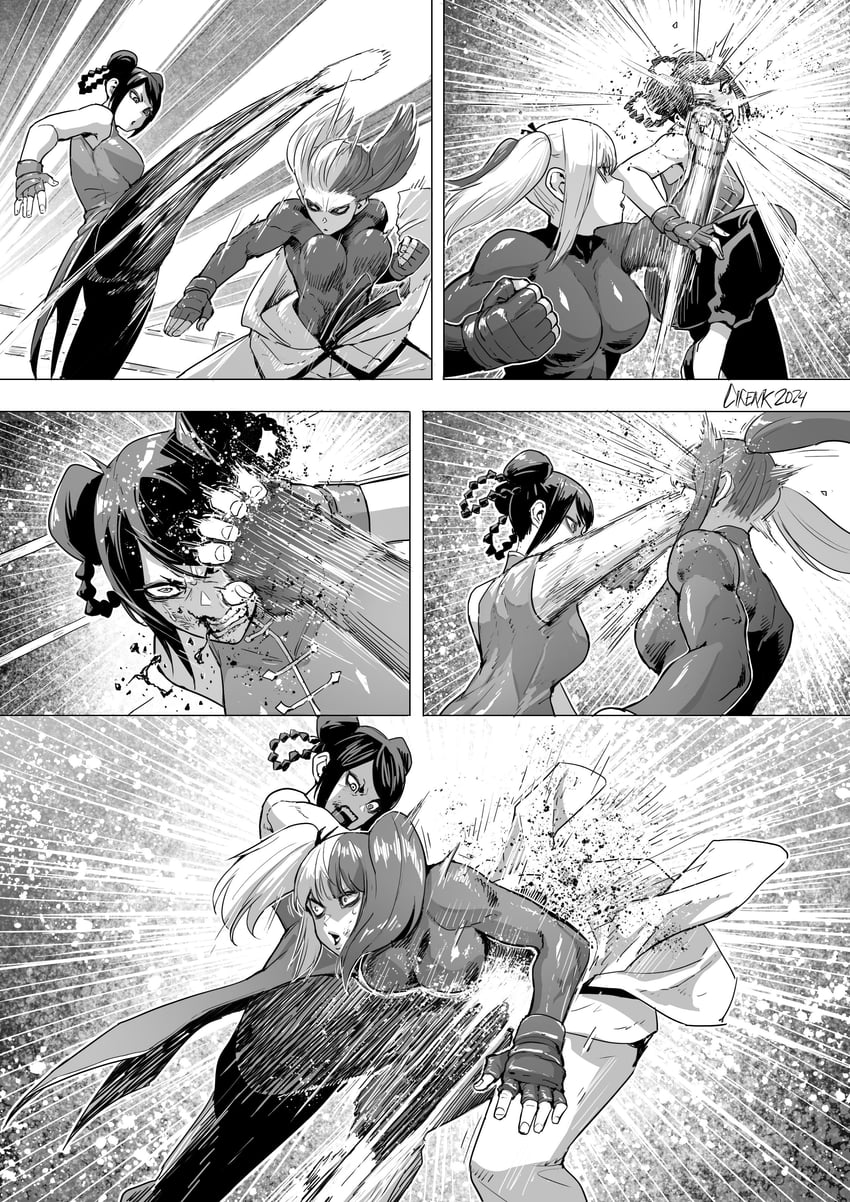 yuzuha lee and yukihira sara (isshou senkin) drawn by cirenk