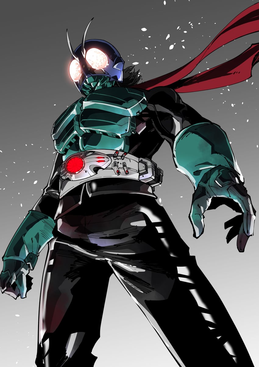 kamen rider 1 (kamen rider and 1 more) drawn by amakawa_mayu
