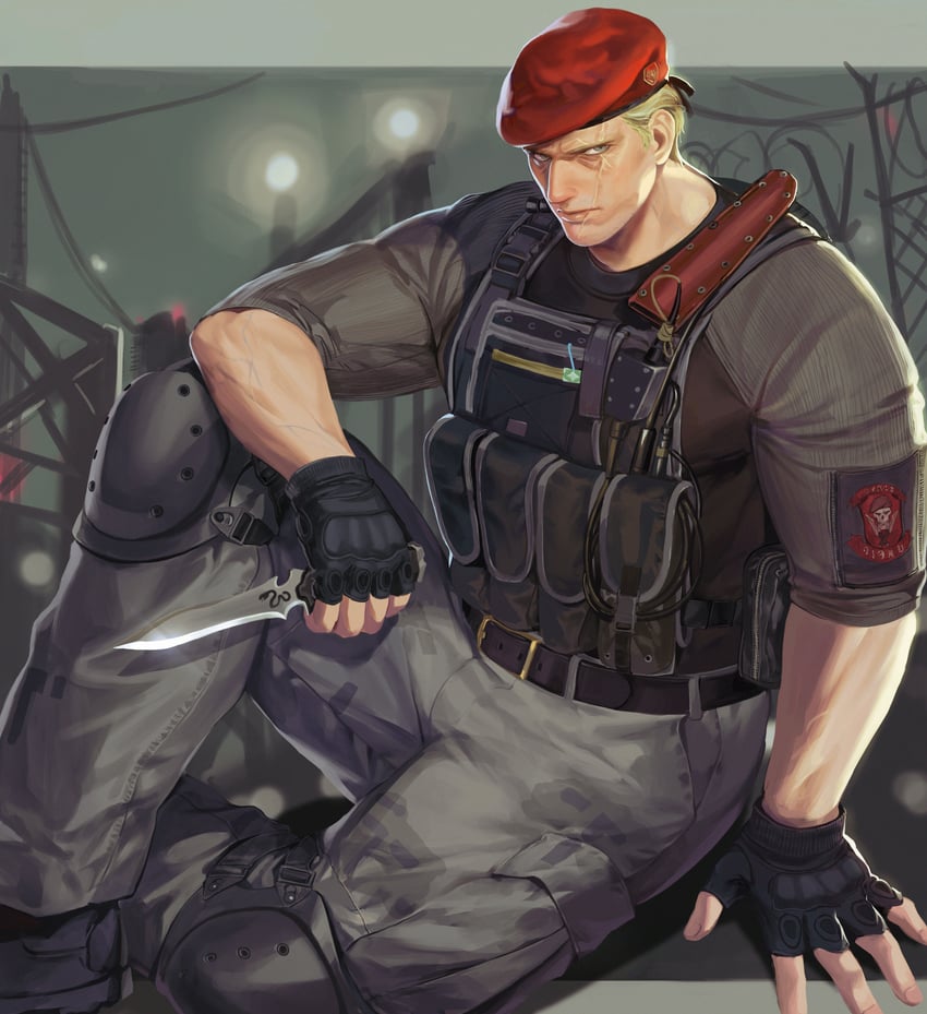 jack krauser (resident evil and 1 more) drawn by on_(isk1812)