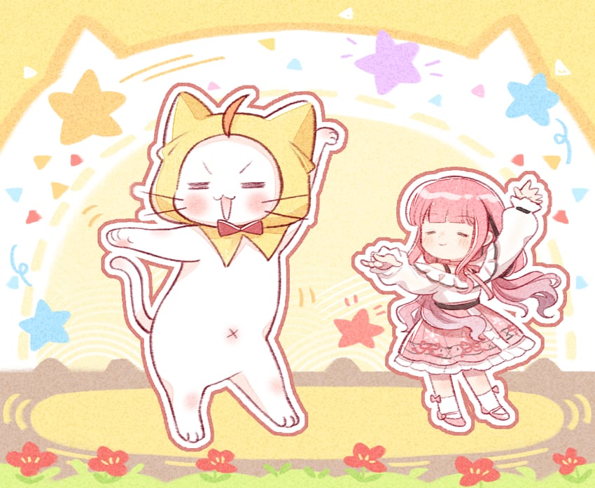 nikki, momo, and perfect start (nikki and 1 more)
