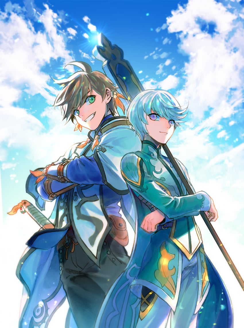 sorey and mikleo (tales of and 1 more) drawn by bae_(baebae)