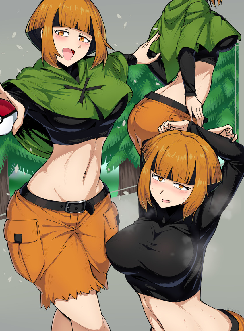 gardenia (pokemon and 1 more) drawn by shimure_(460)