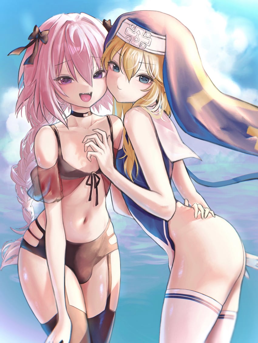astolfo and bridget (fate and 3 more) drawn by azulasi