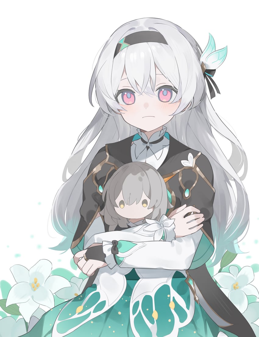trailblazer, firefly, and stelle (honkai and 1 more) drawn by younomiti
