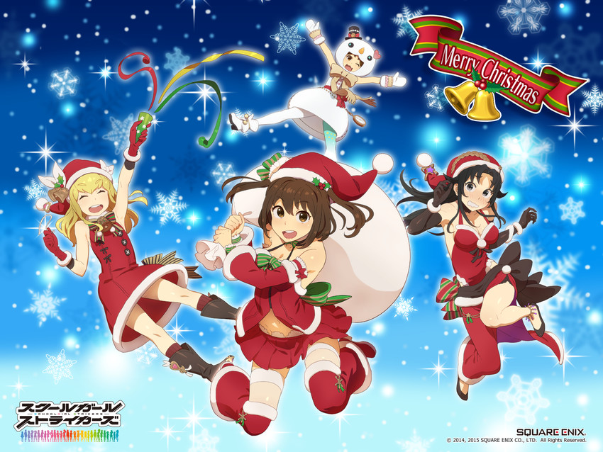 takamine ako, tanaka sachiko, hinomiya niho, and sakamiya hotaru (school girl strikers) drawn by kobayashi_gen