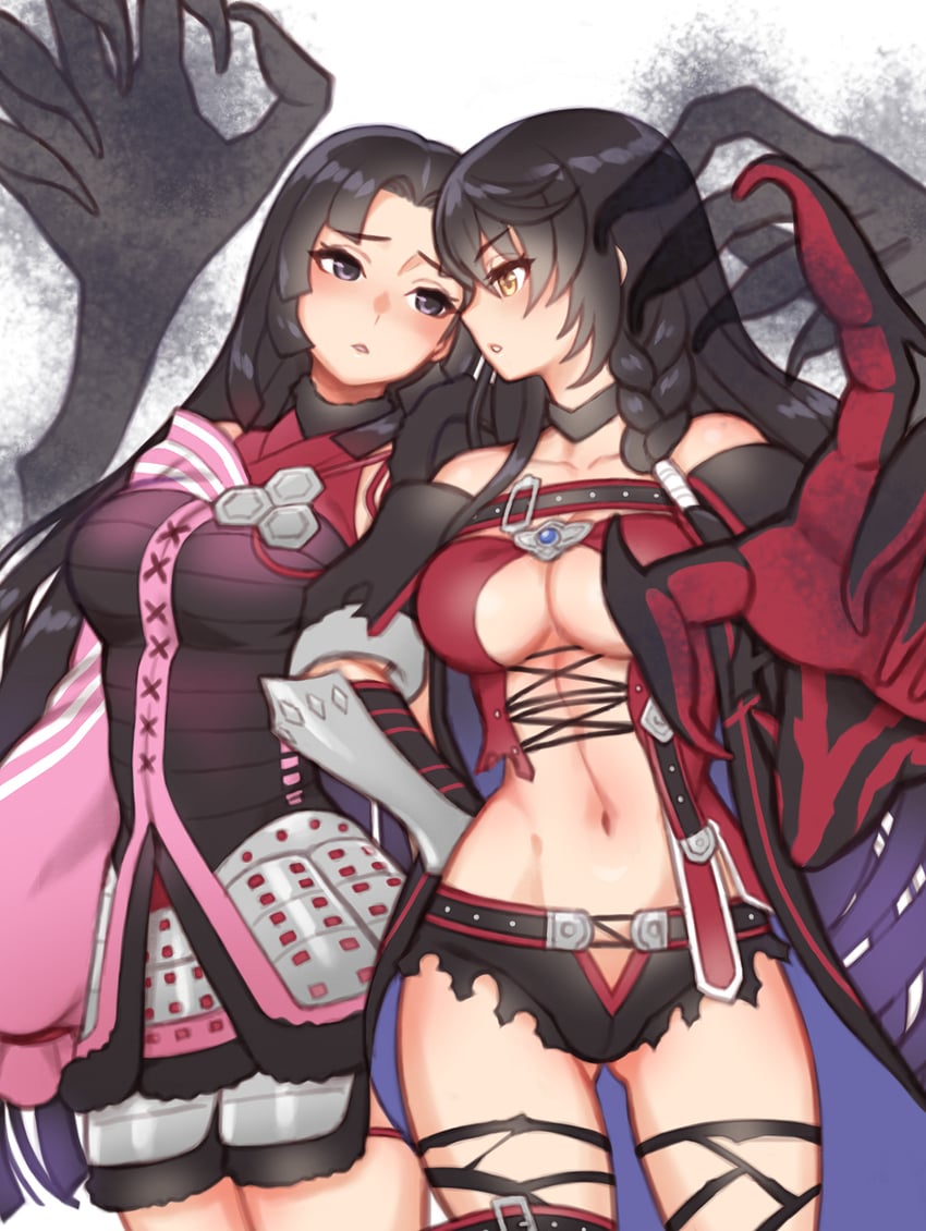velvet crowe and oichi (tales of and 3 more) drawn by folks_(nabokof)