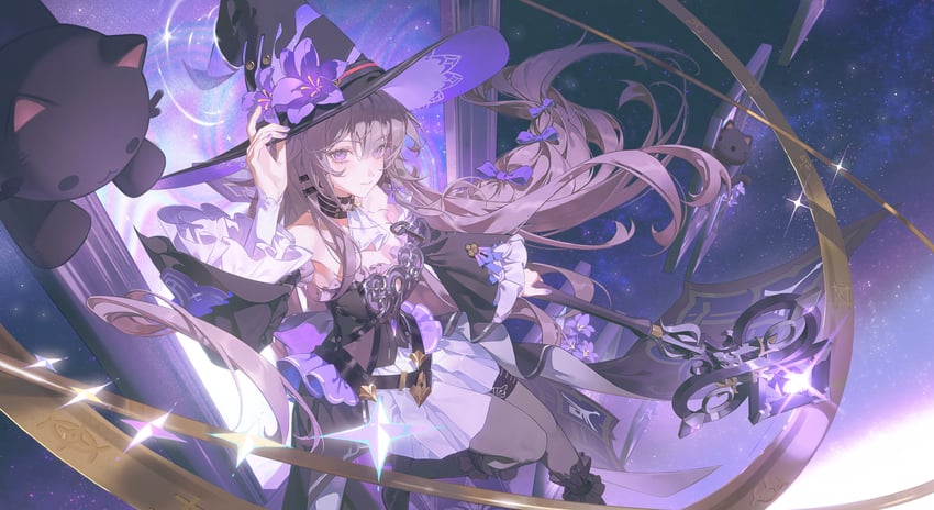 herta and the herta (honkai and 1 more) drawn by zhongjin
