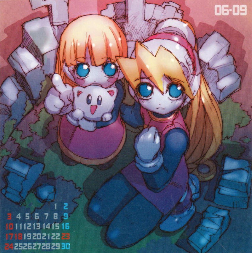 ciel and alouette (mega man and 1 more) drawn by nakayama_tooru