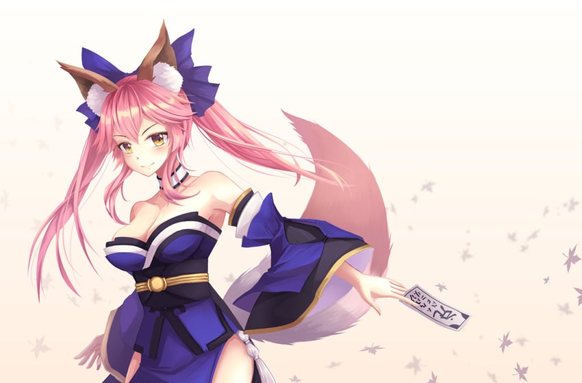tamamo and tamamo no mae (fate and 4 more) drawn by yumicha