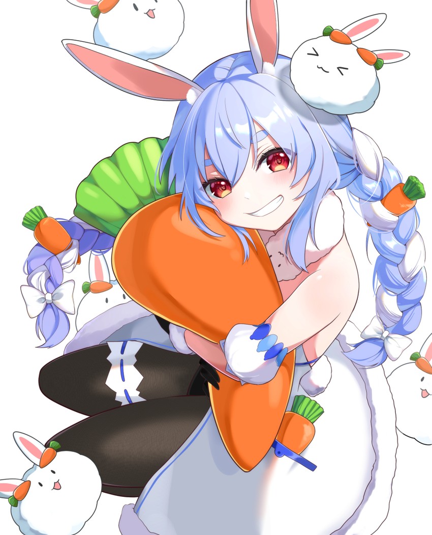 usada pekora and pekomon (hololive) drawn by omu_omelette