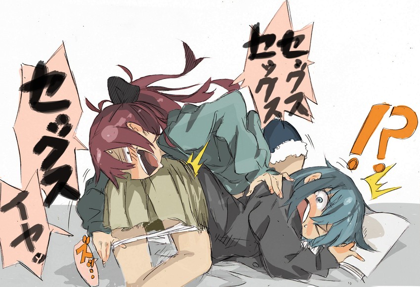miki sayaka and sakura kyoko (mahou shoujo madoka magica) drawn by shibarakutei_honegenki