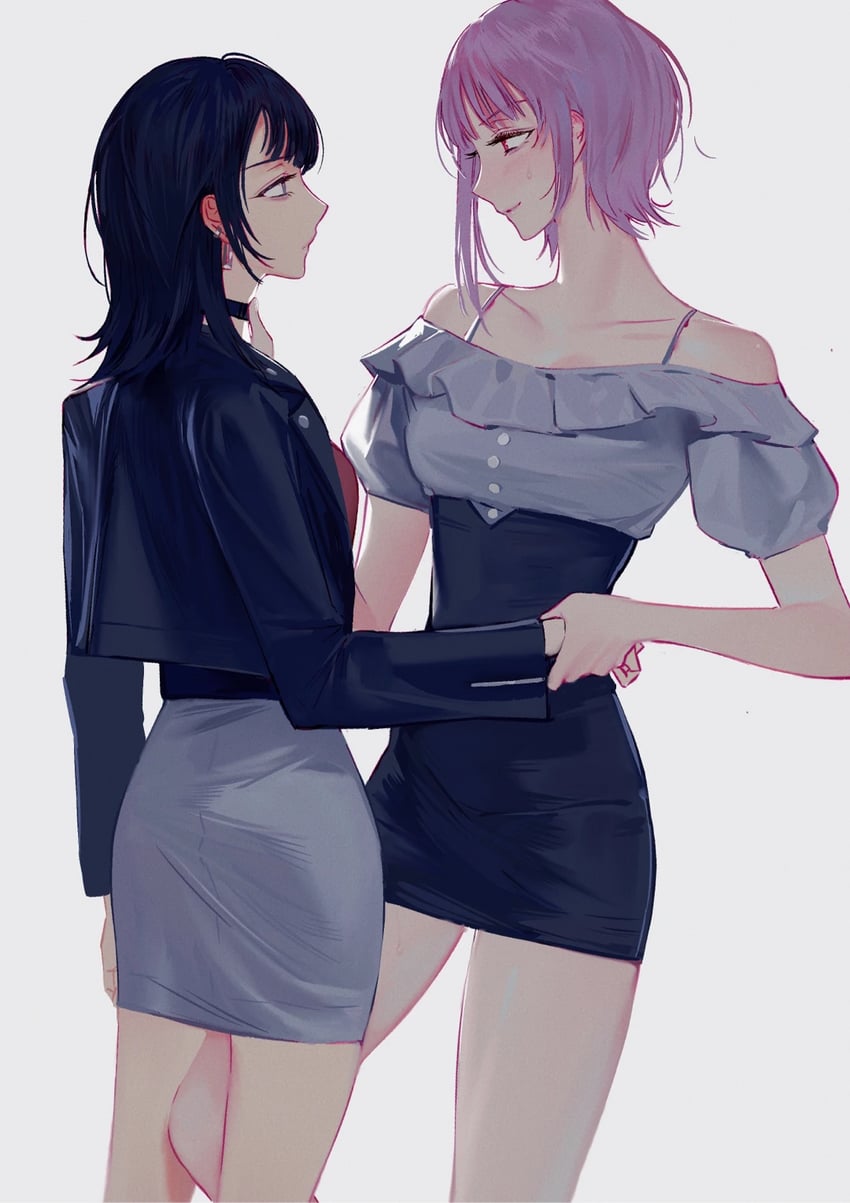 yahata umiri and yuutenji nyamu (bang dream! and 1 more) drawn by g00d1a