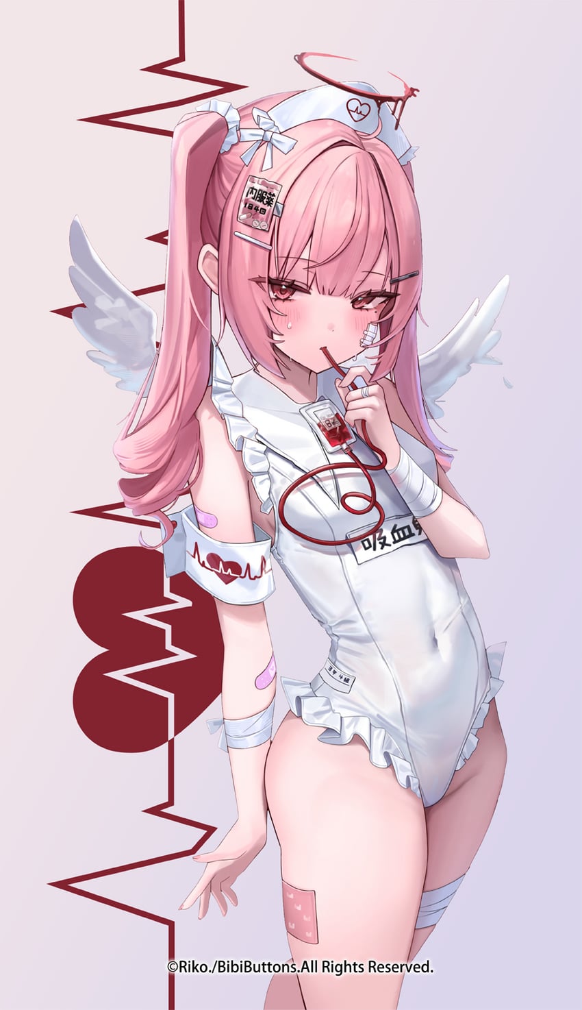 aimu and tsukiyomi ai (original) drawn by riko_(rik0ring)