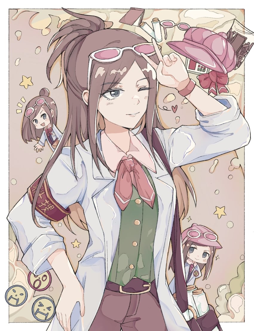 ema skye (ace attorney and 3 more) drawn by shatangcui