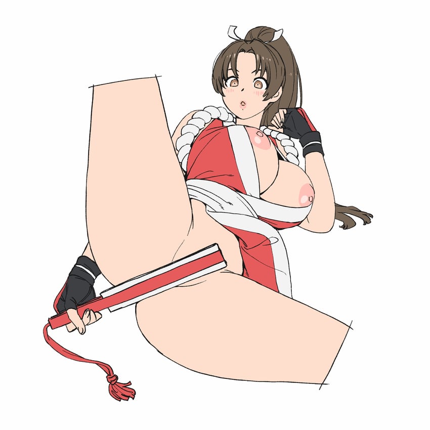 shiranui mai (the king of fighters and 1 more) drawn by onsen_tamago_(hs_egg)