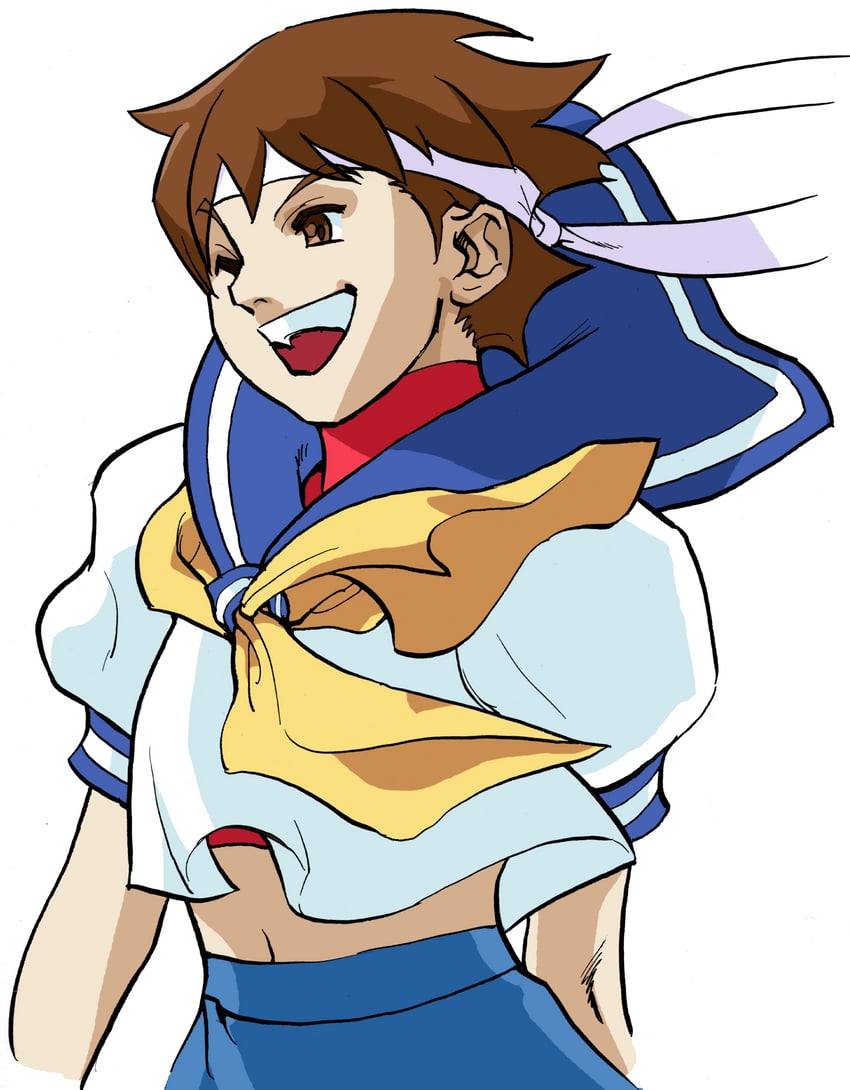 kasugano sakura (street fighter and 1 more) drawn by bengus