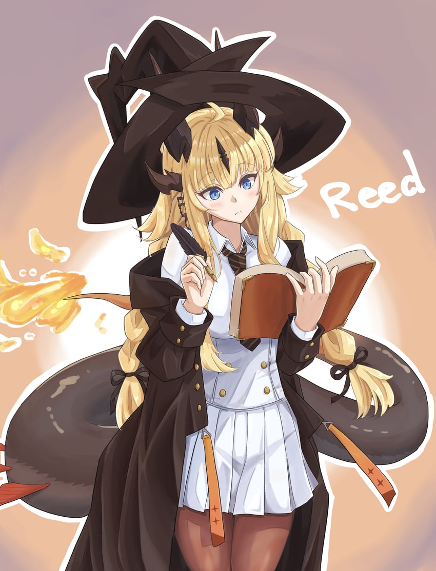 reed and reed the flame shadow (arknights) drawn by urtu-u