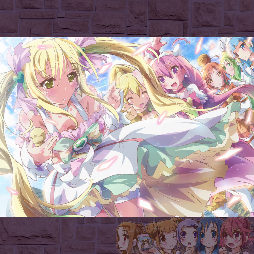 midorikawa nao, kise yayoi, hishikawa rikka, aoki reika, hino akane, and 13 more (precure and 4 more) drawn by inoshishi_(ikatomo)