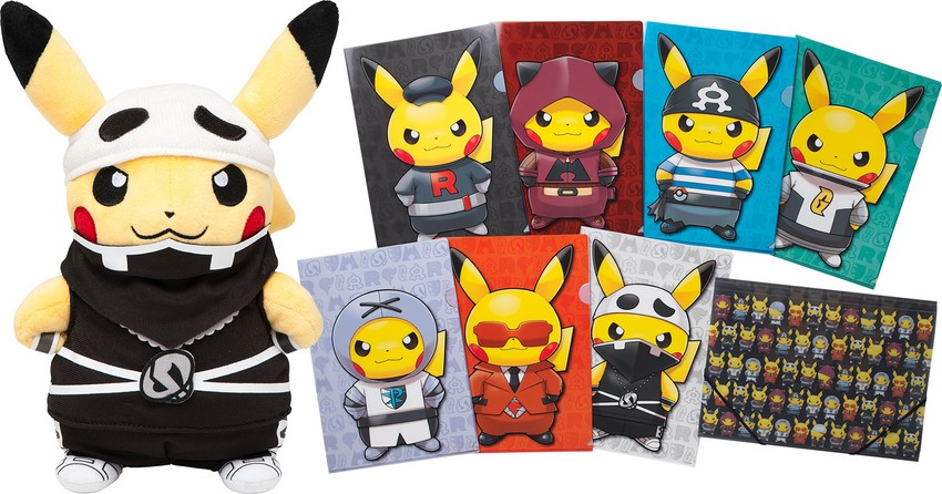 pikachu, team skull grunt, team rocket grunt, team plasma grunt, team magma grunt, and 3 more (pokemon and 6 more)